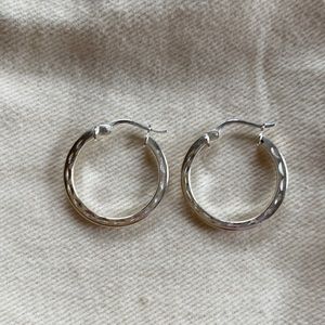 Silver earrings